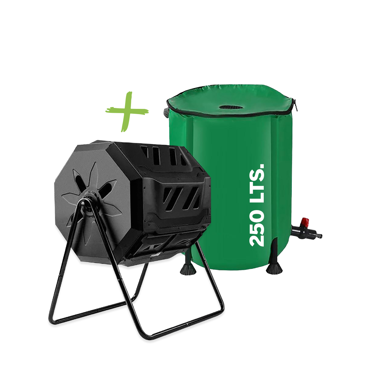 ⚡ Contenedor de Agua Flexible 250 lts + Compostina ⚡